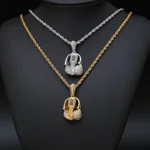 Hip-hop Style 18K Gold Plated Copper Christian Men's 5A Zircon Cross Pendant Necklace - Image 5