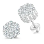 Low-allergenic Hiphop Jewelry Honeycomb Earrings Made of 925 Sterling Silver, Factory Direct Sale, Accompanied by Certificate - Image 4