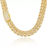 Ready to Ship 22mm Iced Out Bubble Cuban Chain Necklace Gold Full Diamond Zircon Men Hip Hop Gift Box - Image 6