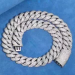 Ready to Ship 22mm Iced Out Bubble Cuban Chain Necklace Gold Full Diamond Zircon Men Hip Hop Gift Box - Image 4