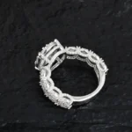 Wholesale 2025 New 1ct Round Moissanite Ring 925 Sterling Silver Vintage Prong Set Fashion Rings GRA Certificate Gift Box - Image 3