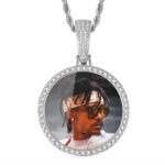 Customized Copper Memory Pendant Necklace with Zircon Hip-hop Photo Box Christian Religious Picture Pendant - Image 2