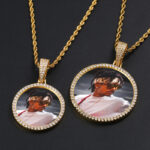 Customized Copper Memory Pendant Necklace with Zircon Hip-hop Photo Box Christian Religious Picture Pendant - Image 5